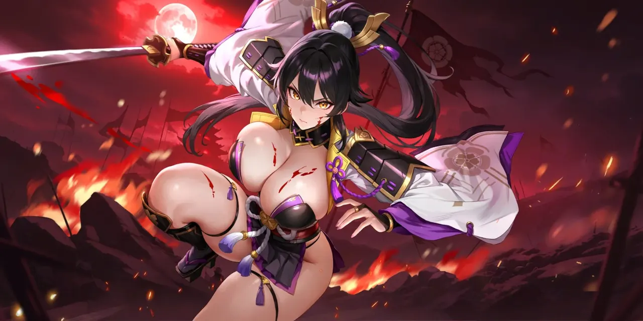 Hitomi, Chaos Warlord, official art from Dragon Traveler