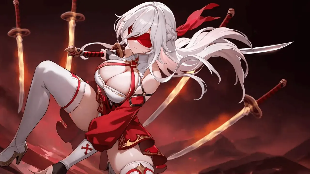 Jing, Crimson Thornblade, official art from Dragon Traveler