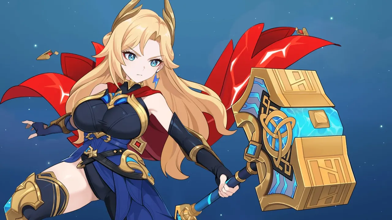 Thor, Thunder Goddess, official art from Dragon Traveler