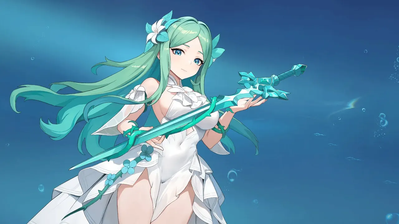 Vivienne, Lady of the Lake, official art from Dragon Traveler